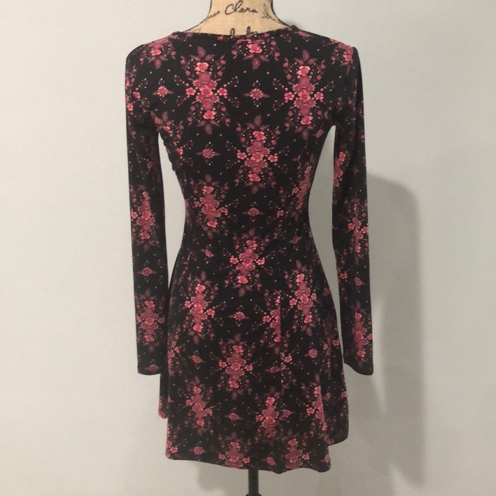 Long sleeve skater dress stretchy - Picture 4 of 4